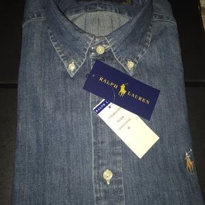 polo raulph lauren button up shirt